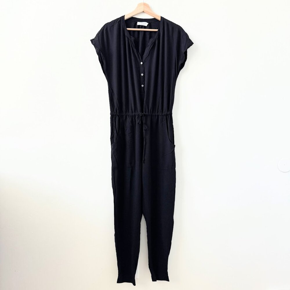 Velvet Graham Spencer Black Jumpsuit Casual Travel Minimalist One Piece S - Picture 4 of 12